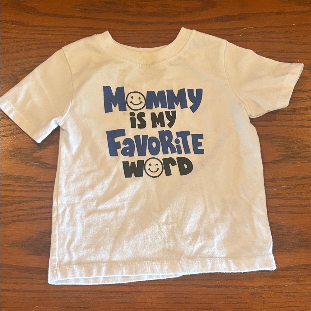 Garanimals White Tee with Blue Graphic